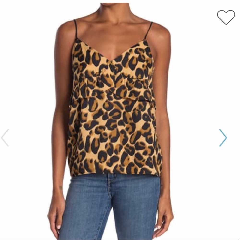 Scotch & Soda Leopard Print Ruffle Tank NWT (LBin)